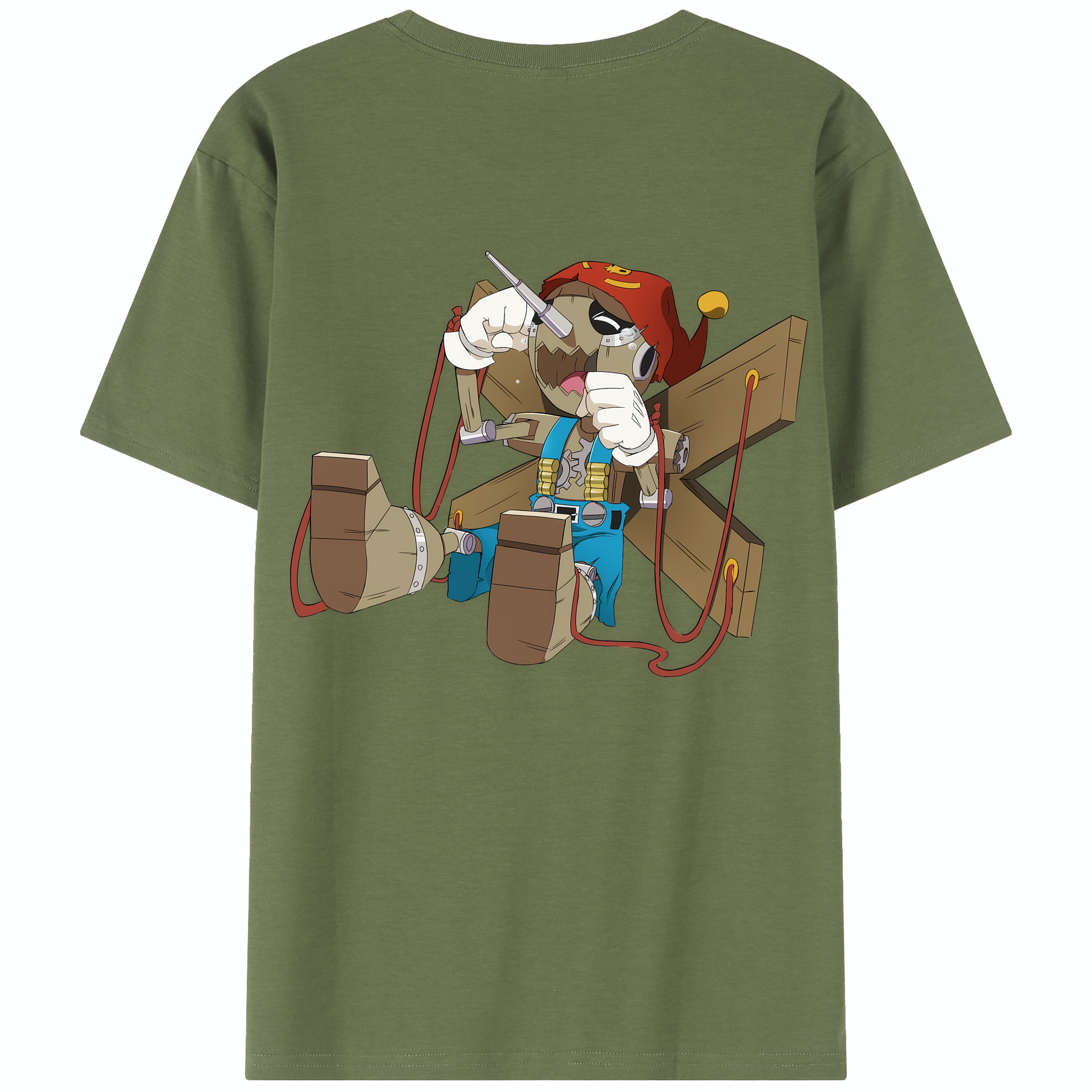 （画像用） Digimon デジタルモンスター/デジモン 綿100％半袖Tシャツ（背面プリント）